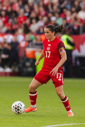 Jessie Fleming of Canada in action during the Women’s International Friendly, Länderspiel, Nationalmannschaft match between Canada and Denmark on October 12th, 2026 in BMO Field, Toronto, Ontario, Canada Copyright: xCurtisxWongx xSPPx Sportspressphoto_SPR253845