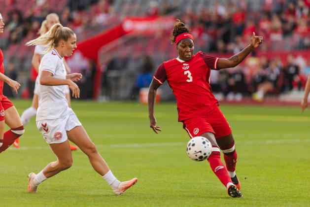 Kadeisha BUCHANAN of Canada in action during the Women’s International Friendly, Länderspiel, Nationalmannschaft match between Canada and Denmark on October 12th, 2026 in BMO Field, Toronto, Ontario, Canada Copyright: xCurtisxWongx xSPPx Sportspressphoto_SPR253856