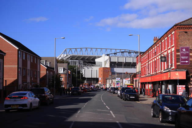 Liverpool gegen Manchester City, 11. Oktober 2026, Premier League, Liverpool gegen Manchester City, Gesamtansicht (GV) von Anfield, Foto: Simon Stacpoole, Abseits, Liverpool, Großbritannien  Copyright: xSimonxStacpoolexOffside