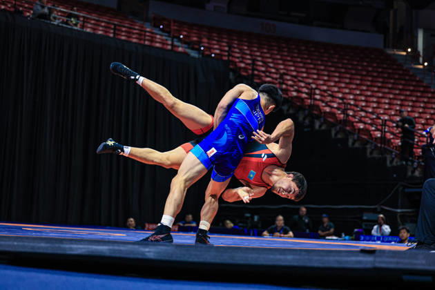 U23 World Championships, 60 kg Greco-Roman: Aibek Aitbekov (KAZ) def. Seima Tokuhara (JPN) Copyright: xAmirrezaxAliasgarix Kadir Caliskan United World Wr