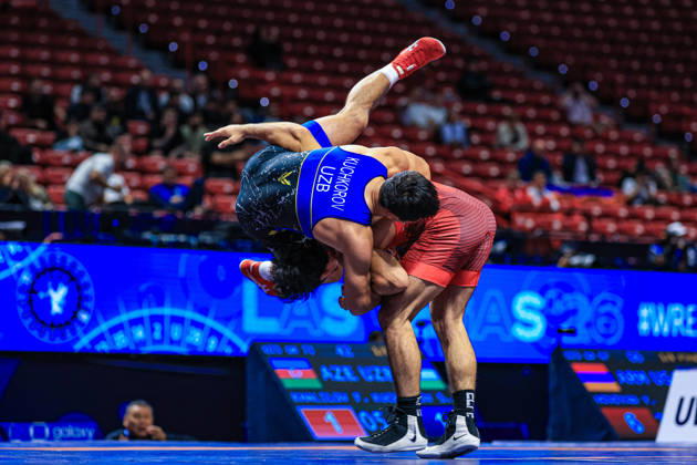 U23 World Championships, 72 kg, Greco-Roman: Farid Khalilov (AZE) defeated Shakhzod Kuchkorov (UZB) Copyright: xAmirrezaxAliasgarix Kadir Caliskan United World Wr