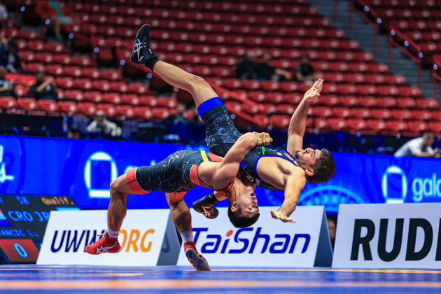 U23 World Championships, 72 kg, Greco-Roman: Shakhzod Kuchkorov (UZB) def. Ahmadreza Seifollah Mohsen Nezhad (IRI) Copyright: xAmirrezaxAliasgarix Kadir Caliskan United World Wr