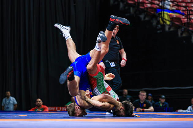 U23 World Championships, 72 kg, Greco-Roman: Vasile Zabica (MDA) def. Dimitar Yuliyanov Georgiev (BUL) Copyright: xAmirrezaxAliasgarix Kadir Caliskan United World Wr