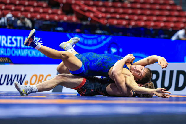 U23 World Championships, 72 kg, Greco-Roman: Yussuf Ashrapov (KAZ) defeated Yryskeldi Mirlanovich Khamzaev (KGZ) Copyright: xAmirrezaxAliasgarix Kadir Caliskan United World Wr