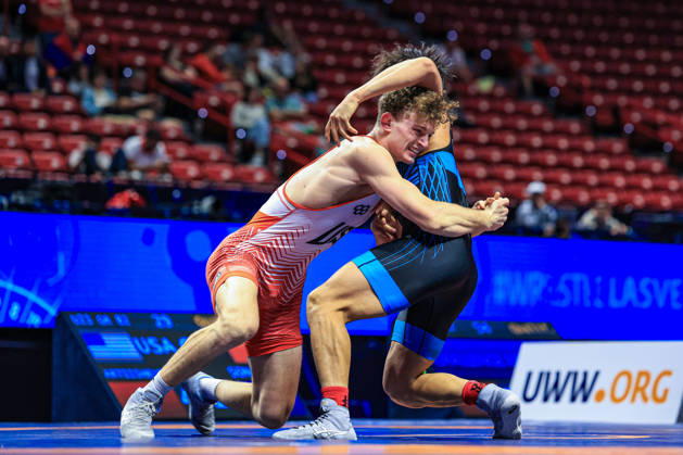 U23 World Championships, 82 kg, Greco-Roman: Adrian Artsisheuskiy (USA) defeated Zheying Song (CHN) Copyright: xAmirrezaxAliasgarix Kadir Caliskan United World Wr