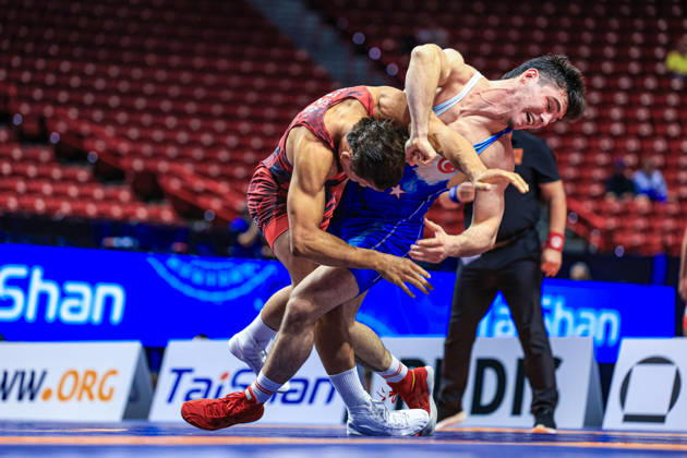 U23 World Championships, 82 kg, Greco-Roman: Azimjon Soatullaev (UZB) vs. Ismail Bereket (TUR) Copyright: xAmirrezaxAliasgarix Kadir Caliskan United World Wr