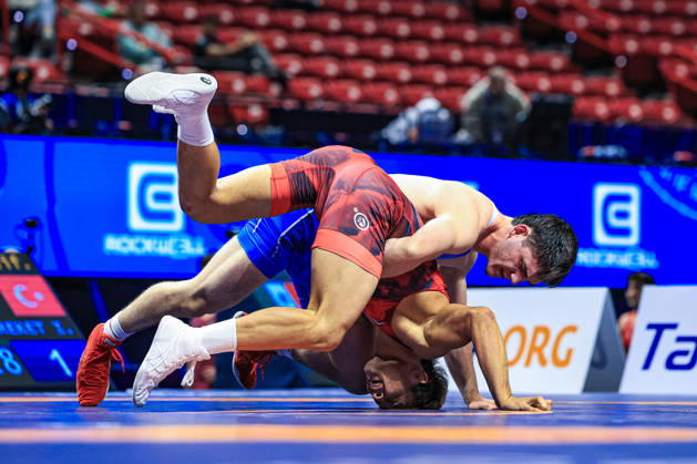 U23 World Championships, 82 kg, Greco-Roman: Azimjon Soatullaev (UZB) vs. Ismail Bereket (TUR) Copyright: xAmirrezaxAliasgarix Kadir Caliskan United World Wr