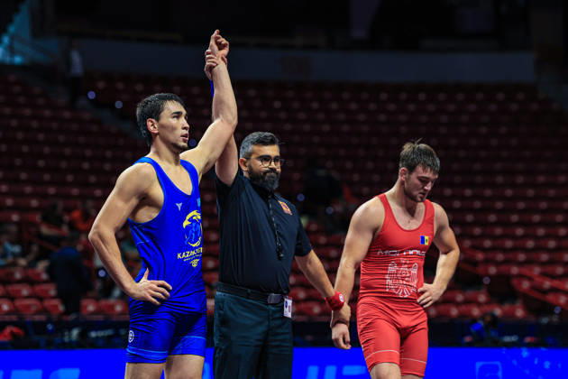 U23 World Championships, 82 kg, Greco-Roman: Dias Kaltay (KAZ) def. Constantin Tasca (MDA) Copyright: xAmirrezaxAliasgarix Kadir Caliskan United World Wr
