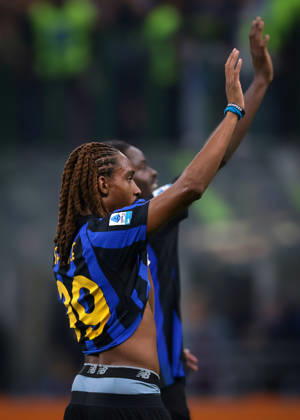 FC Internazionale v Parma Calcio 1913 - Serie A - Season 2026-2027 Milan, Italy, 10th October 2026. Djed Spence of FC Internazionale reacts following the FC Internazionale vs Parma Calcio 1913 Serie A match at Giuseppe Meazza, Milan. Picture credit should read: Jonathan Moscrop Milan Stadio Giuseppe Meazza Italy