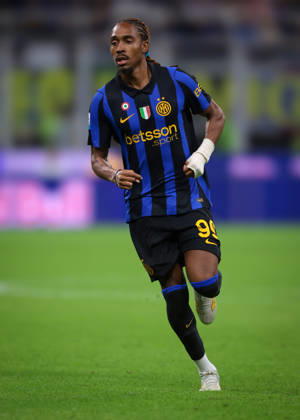 FC Internazionale v Parma Calcio 1913 - Serie A - Season 2026-2027 Milan, Italy, 10th October 2026. Djed Spence of FC Internazionale during the FC Internazionale vs Parma Calcio 1913 Serie A match at Giuseppe Meazza, Milan. Picture credit should read: Jonathan Moscrop Milan Stadio Giuseppe Meazza Italy