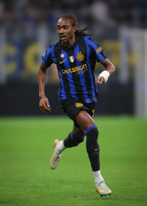 FC Internazionale v Parma Calcio 1913 - Serie A - Season 2026-2027 Milan, Italy, 10th October 2026. Djed Spence of FC Internazionale during the FC Internazionale vs Parma Calcio 1913 Serie A match at Giuseppe Meazza, Milan. Picture credit should read: Jonathan Moscrop Milan Stadio Giuseppe Meazza Italy