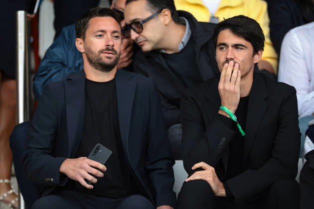 Como 1907 v AS Roma - Serie A - Season 2026-2027 Como, Italy, 11th October 2026. Carlos Cuesta Garcia, Former Head Coach of Parma Calcio and his Assistant Rui Pedro Campos Sa Lemos look on from the tribune prior to the Como 1907 vs AS Roma Serie A match at Stadio Giuseppe Sinigaglia, Como. Picture credit should read: Jonathan Moscrop Como Stadio Giuseppe Sinigaglia Italy