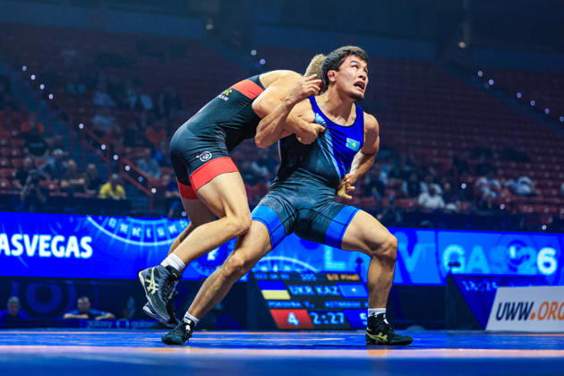 U23 World Championships, 60 kg Greco-Roman: Aibek Aitbekov (KAZ) def. Yevhen Pokovba (UKR) Copyright: xAmirrezaxAliasgarix Kadir Caliskan United World Wr