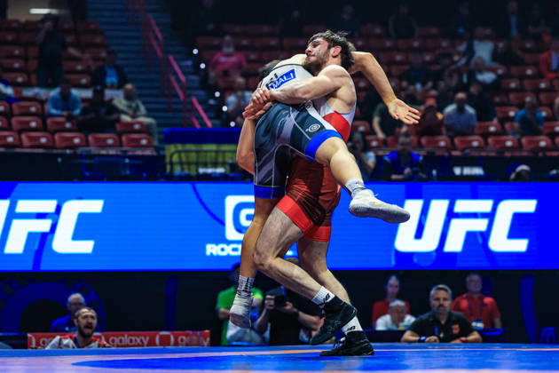 U23 World Championships, 67 kg Greco-Roman: Erzu Zakriev (RUS) defeated Mohammad Mahmoud Kamali (IRI) Copyright: xAmirrezaxAliasgarix Kadir Caliskan United World Wr