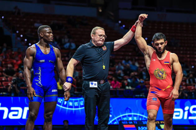 U23 World Championships, 72 kg, Greco-Roman: Gaspar Terteryan (ARM) defeated Nilson Sinisterra Angulo (COL) Copyright: xAmirrezaxAliasgarix Kadir Caliskan United World Wr