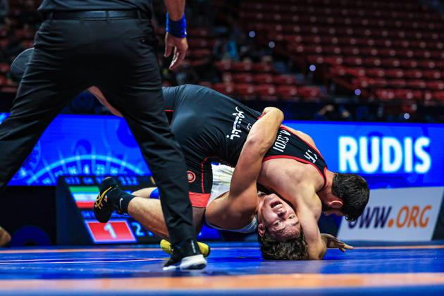 U23 World Championships, 97 kg, Greco-Roman: Yehor Yakushenko (UKR) defeated Mohammad Hadi Akbar Seydi Avendi (IRI) Copyright: xAmirrezaxAliasgarix Kadir Caliskan United World Wr