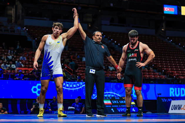 U23 World Championships, 97 kg, Greco-Roman: Yehor Yakushenko (UKR) defeated Mohammad Hadi Akbar Seydi Avendi (IRI) Copyright: xAmirrezaxAliasgarix Kadir Caliskan United World Wr