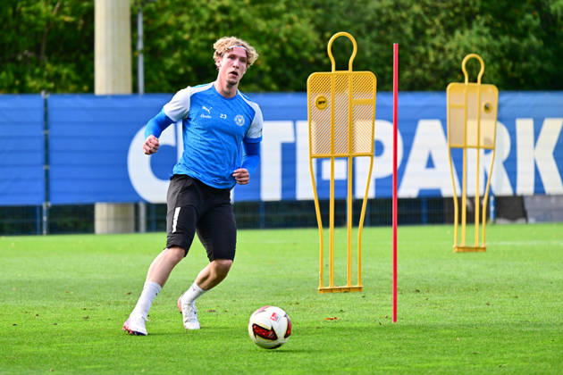 October 13, 2026, Soccer, Men s, 2nd Division Bundesliga, 2026–2027 Season, Holstein Kiel Training, KSV Lasse Rosenboom in rehabilitation training in Kiel, near Holstein Stadium Projensdorf, Training Center, Northern Schleswig-Holstein, Germany