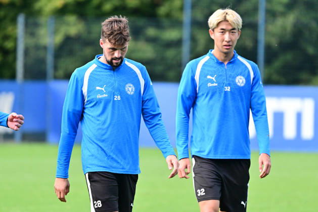 October 13, 2026, Soccer, Men s, 2nd Bundesliga, 2026–2027 Season, Holstein Kiel Practice, KSV Captain Jonas Meffert, Kiel, near Holstein Stadium Projensdorf, Training Center, Northern Schleswig-Holstein, Germany