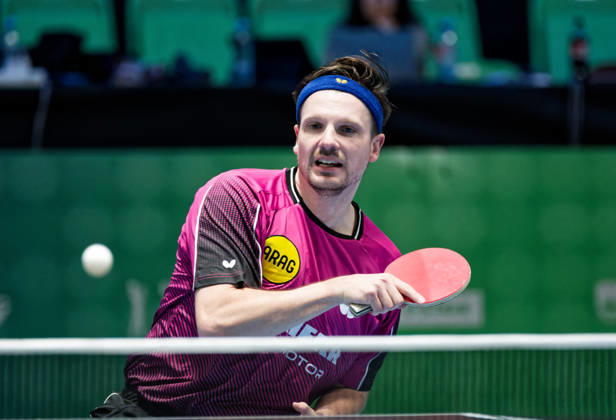 Ricardo Walther, ASC Gruenwettersbach, Germany (photo ms4013b) at the European Table Tennis Championships in Ljubljana, Slovenia LJUBLJANA, SLOVENIA OCTOBER 13, 2026 Ricardo Walther of ASC Gruenwettersbach, Germany (photo ms4013b), advances to the main draw at the European Table Tennis Championships at the Stozice Arena in Ljubljana, Slovenia Ljubljana Stozice Arena Slovenia