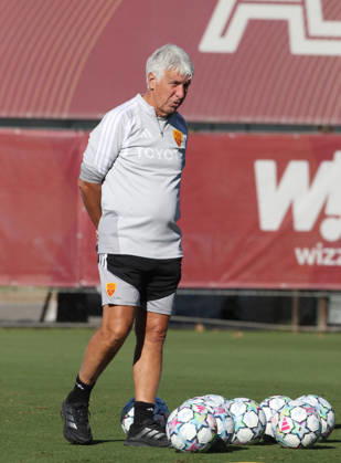 SOCCER - UEFA Champions League - AS Roma - press conference, PK, Pressekonferenz Photo by IPA ABACAPRESS.COM89637394 - October 13, 2026 Champions League: Gasperini and Malen Press Conference Training Sessions In the photo: Gasperini (Photo by Gino Mancini) Roma Italy  Copyright: xIPAxSport ABACAx
