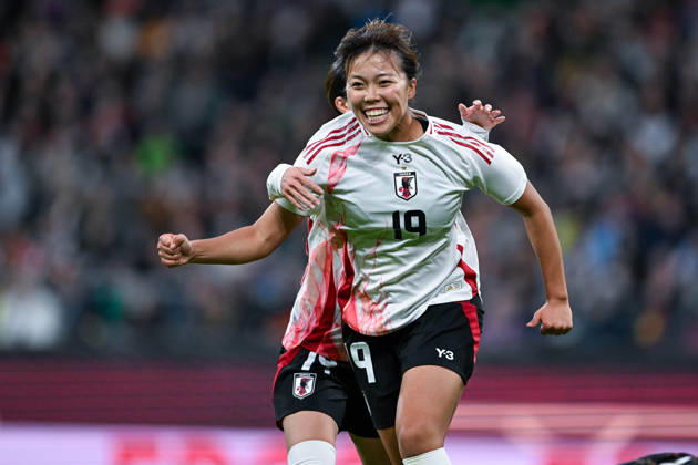 Women s International Match 26 27: Germany vs. Japan on October 13, 2026, at the Weserstadion in Bremen. Cheers, goal celebrations, goal scorers. Goal scorer Momoko Tanikawa of Japan celebrates after scoring to make it 0–1. MT