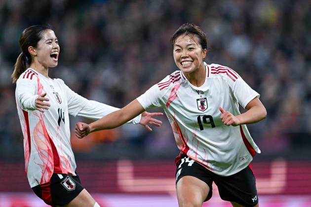 Women s International Match 26 27: Germany vs. Japan on October 13, 2026, at the Weserstadion in Bremen. Cheers, goal celebrations, goal scorers. Goal scorer Momoko Tanikawa of Japan celebrates after scoring to make it 0–1. MT