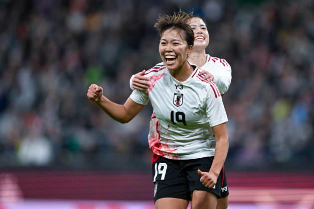 Women s International Match 26 27: Germany vs. Japan on October 13, 2026, at the Weserstadion in Bremen. Cheers, goal celebrations, goal scorers. Goal scorer Momoko Tanikawa of Japan celebrates after scoring to make it 0–1. MT