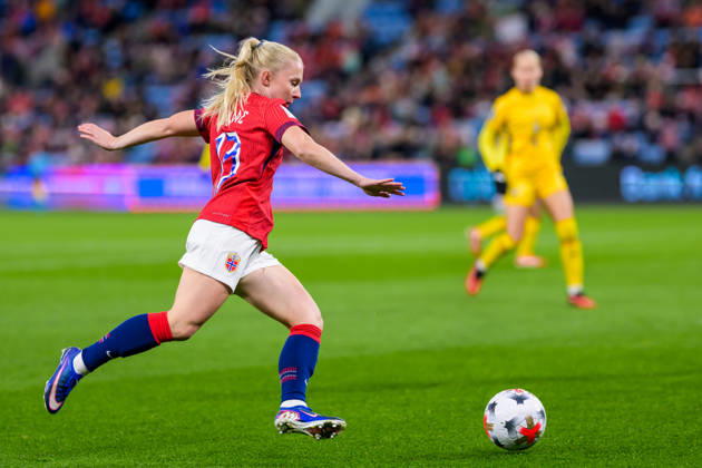 October 13, 2013: Thea Bjelde of Norway during the FIFA Women’s World Cup Qualifier soccer match between Norway and Romania on October 13, 2026 in Oslo. Photo by Marius Simensen, BILDBYRÅN COP 238 MM0076 bbeng women s soccer football soccer FIFA World Cup qualifiers World Cup qualifiers women s World Cup qualifiers international match Norway Romania  Copyright: MARIUSxSIMENSEN BB261013BB346