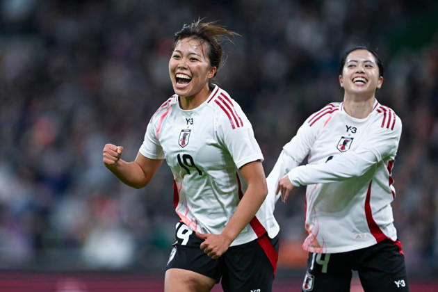 Women s International Match 26 27: Germany vs. Japan on October 13, 2026, at the Weserstadion in Bremen. Cheers, goal celebrations, goal scorers. Goal scorer Momoko Tanikawa of Japan celebrates after scoring to make it 0–1. MT