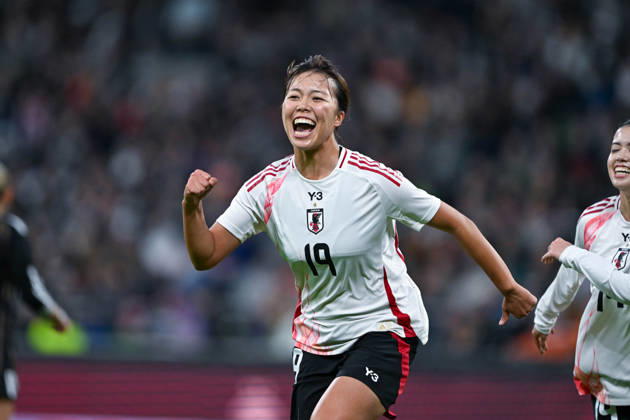 Women s International Match 26 27: Germany vs. Japan on October 13, 2026, at the Weserstadion in Bremen. Cheers, goal celebrations, goal scorers. Goal scorer Momoko Tanikawa of Japan celebrates after scoring the 0–1 goal. MT