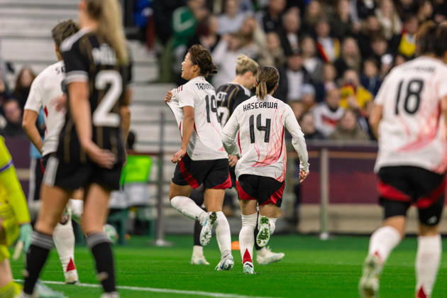 Soccer I Women s I 2026–2027 Season I Friendly Match I Germany vs. Japan I October 13, 2026 Momoko Tanikawa, 19, of Japan celebrates after scoring a goal Goal for Japan Bremen Weserstadion Bremen, Germany Copyright: xLobeca CedricxSiefkerx