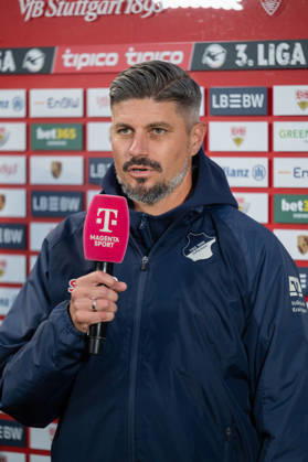 October 13, 2026, xjyhynx, Soccer 3rd Division, VfB Stuttgart U23 vs. TSG Hoffenheim II, from left: Stefan Kleineheismann (coach), TSG Hoffenheim II, Aspach