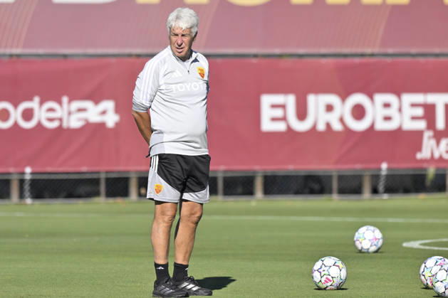 IPA89639268 - Gian Piero Gasperini, head coach of AS Roma, during the UEFA Champions League soccer match between AS Roma and Real Madrid, at a press conference, PK, Pressekonferenz and training session at the Trigoria Training Center on October 13, 2026, in Rome, Italy. During the AS Roma press conference for the UEFA Champions League soccer match in Rome, Italy, on October 13, 2026  Copyright: xRobertoxRamaccia IPAxSportx xx IPA89639268 IPA89639268
