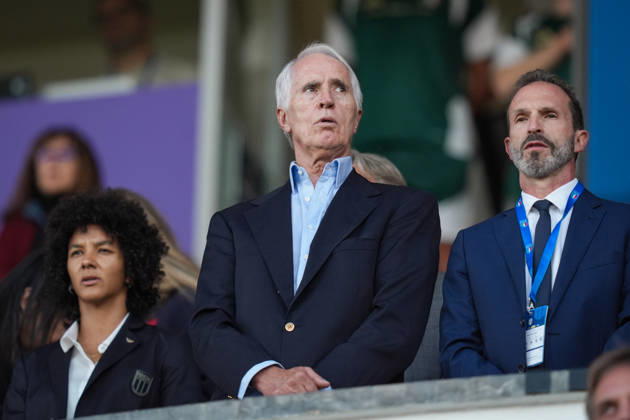 FIGC Extraordinary Commissioner Giovanni Malagò looks on during the Women s European Qualifiers 2027 play-off round 1 second leg soccer match between Italy and Belarus at the Artemio Franchi Stadium in Florence, Italy - Tuesday, October 13, 2026 -  Copyright: xMassimoxPaolone LaPressex