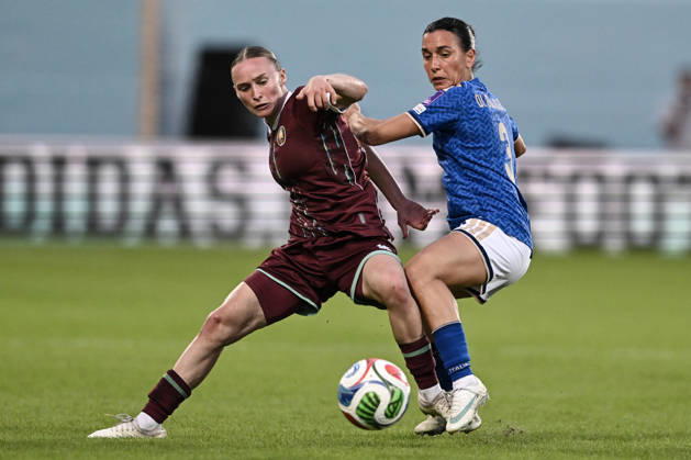 Mp Firenze 13 10 2026 - spareggio qualificazione Mondiali femminili 2027 Italia-Bielorussia foto Matteo Papini Image nella foto: Lucia Di Guglielmo-Anastasiya Kavaliova 