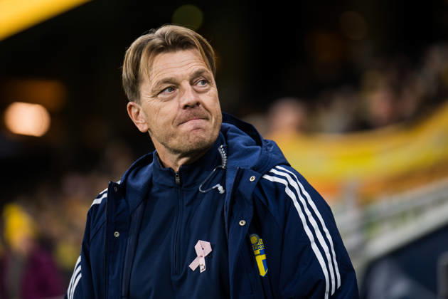 October 13, 2026: Sweden’s head coach Tony Gustavsson ahead of the FIFA Women’s World Cup qualifying playoff soccer match between Sweden and Lithuania on October 13, 2026 in Stockholm. Photo by Emma Wallskog, BILDBYRÅN, code EW JZ0769. soccer, football, soccer, World Cup qualifiers, FIFA Women’s World Cup qualifier, Sweden, Lithuania, women’s soccer, BBENG, Lithuania  Copyright: EMMAxWALLSKOG BB261013EW017