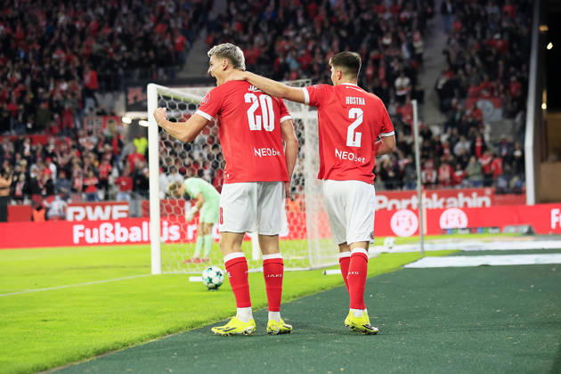 Soccer, 3rd Division, Matchday 09: Rot Weiss Essen vs. Fortuna Köln on October 13, 2026, at the Stadion an der Hafenstraße in Essen