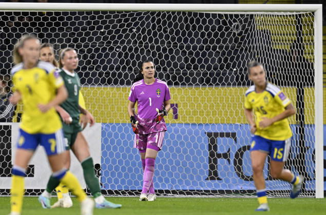 STOCKHOLM, SWEDEN, October 13, 2026: Sweden s goalkeeper Zecira Musovic during Tuesday s soccer match, the World Cup playoff between Sweden and Lithuania, at Strawberry Arena in STOCKHOLM, SWEDEN x10050x  Copyright: xPontusxLundahl TTx WORLD CUP PLAYOFF SWEDEN-LITHUANIA
