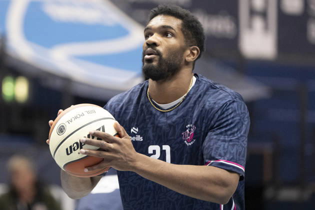 ENBL 2026–2027 Syntainics MBC vs. Bristol Flyers Weissenfels, Germany October 13, 2026 Pictured: Marcus Delpeche, Bristol Weissenfels City Hall, Saxony-Anhalt, Germany