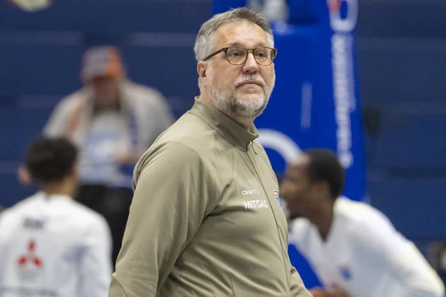 ENBL 2026–2027 Syntainics MBC vs. Bristol Flyers Weissenfels, Germany October 13, 2026 Pictured: Silvano Poropat, Sports Director, MBC Weissenfels, Stadthalle, Saxony-Anhalt, Germany