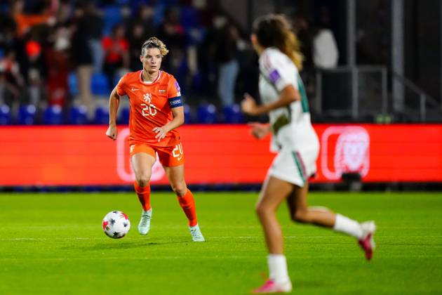 TILBURG , 13-10-2026 , Koning Willem II Stadium , season 2026 2027 , UEFA World Cup Qualification play-offs football , match between The Netherlands and Hungary (women) , picture shows Netherlands player Dominique Janssen Netherlands - Hungary (women)  x208295428x Copyright:
