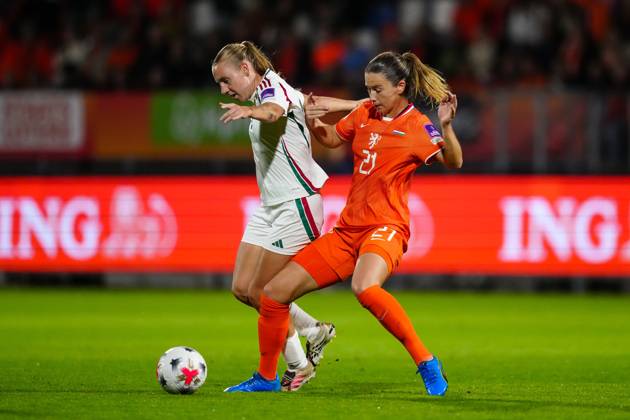 TILBURG , 13-10-2026 , Koning Willem II Stadium , season 2026 2027 , UEFA World Cup Qualification play-offs football , match between The Netherlands and Hungary (women) , picture shows Netherlands player Damaris Egurrola Netherlands - Hungary (women)  x208295540x Copyright:
