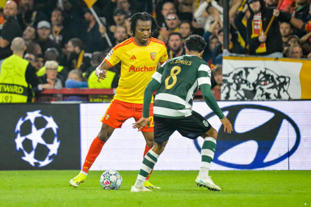 FOOTBALL : RC Lens vs Sporting Club Portugal - Ligue des Champions - Phase de Ligue - Journée 2 - 13 10 2026 Junior Kadile (RC Lens) LensFrance  Copyright: xBaptistexAutissierx