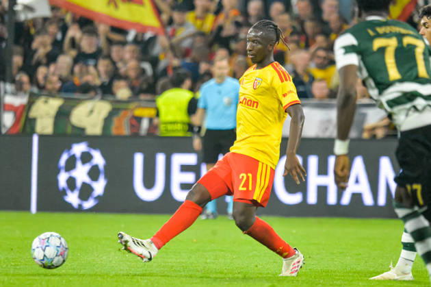 FOOTBALL : RC Lens vs Sporting Club Portugal - Ligue des Champions - Phase de Ligue - Journée 2 - 13 10 2026 Amadou Haidara (RC Lens) LensFrance  Copyright: xBaptistexAutissierx