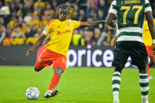 FOOTBALL : RC Lens vs Sporting Club Portugal - Ligue des Champions - Phase de Ligue - Journée 2 - 13 10 2026 Amadou Haidara (RC Lens) LensFrance  Copyright: xBaptistexAutissierx