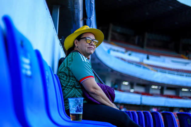 MEXICAN WOMEN S NATIONAL TEAM MEXICO VS. JAMAICA, INTERNATIONAL FRIENDLY, OCTOBER 13, 2026, QUERÉTARO, MEXICO Photo of a Mexican fan prior to the international friendly match between the Mexico and Jamaica women’s national teams at Estadio Corregidora in Querétaro, Mexico PHOTO BY IMAGENSHOP AGENCIA FOTOGRAFICA QUERÉTARO QUERÉTARO MEXICO Copyright: xLUISxGONZALEZx