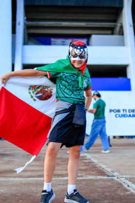 MEXICAN WOMEN S NATIONAL TEAM MEXICO VS. JAMAICA, INTERNATIONAL FRIENDLY, October 13, 2026, Querétaro, MEXICO Photo of a Mexican fan prior to the international friendly match between the Mexico and Jamaica women’s national teams at Estadio Corregidora in Querétaro, Mexico QUERÉTARO QUERÉTARO MEXICO Copyright: xLUISxGONZALEZx