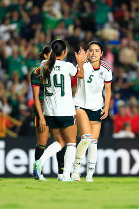 MEXICAN WOMEN S NATIONAL TEAM MEXICO VS. JAMAICA, INTERNATIONAL FRIENDLY, OCTOBER 13, 2026, QUERÉTARO, MEXICO Action photo of Maricarmen Reyes of Mexico (No. 24) celebrating a goal during an international friendly match against Jamaica at Estadio Corregidora in Querétaro, Mexico. PHOTO BY IMAGENSHOP AGENCIA FOTOGRAFICA QUERÉTARO, QUERÉTARO, MEXICO Copyright: xLUISxGONZALEZx