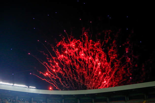 MEXICAN WOMEN S NATIONAL TEAM MEXICO VS. JAMAICA, INTERNATIONAL FRIENDLY, October 13, 2026, Querétaro, MEXICO Action photo of the fireworks during an international friendly match at the Estadio Corregidora in Querétaro, Mexico PHOTO BY IMAGENSHOP PHOTOGRAPHY AGENCY QUERÉTARO QUERÉTARO MEXICO Copyright: xLUISxGONZALEZx